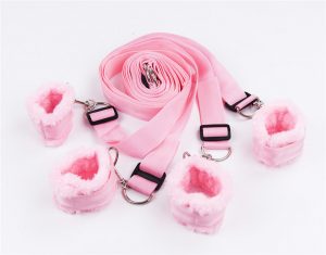 BDSM Restraints Pink Bdsm Bed Restraints Kits 2
