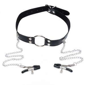 Nipple Chain Non Piercing Nipple Chains With Ring Gag