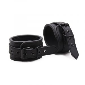 Cuffs & Shackles Adjustable Blue Leather Wrist Cuffs 15