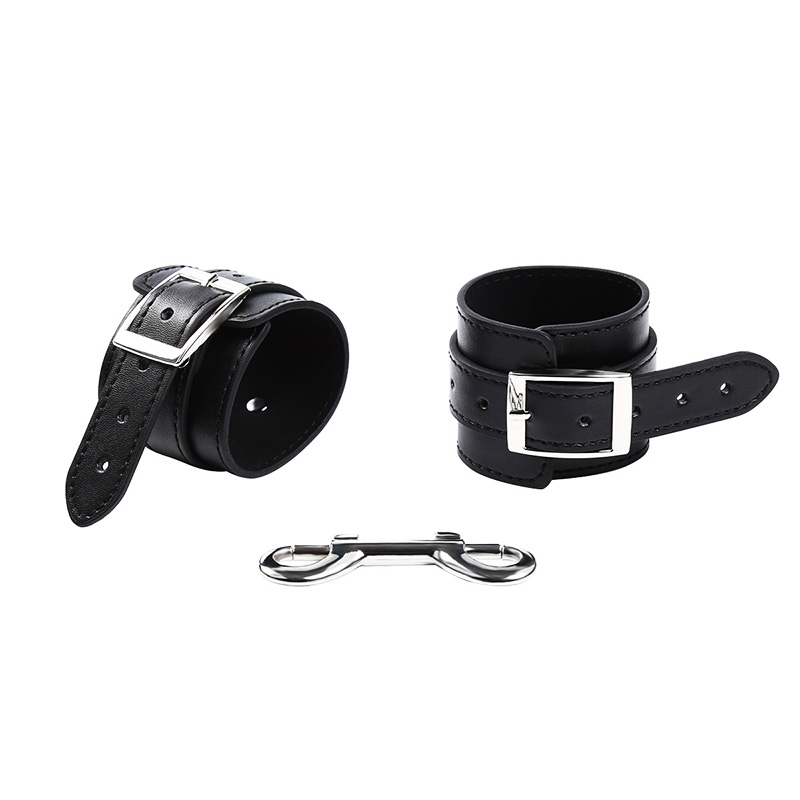 Ankle Cuffs Black Leather Ankle Cuff 8