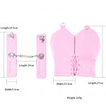 Cuffs & Shackles Pink Women’s Leather Wrist Cuff 10